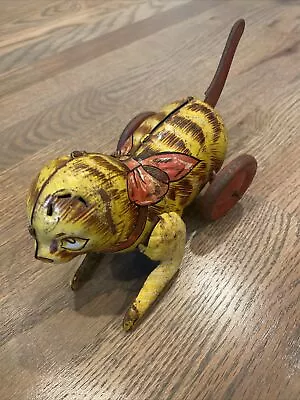 Vintage Mechanical Cat MAR Toy From The 1940’s Made In The USA Used • $25