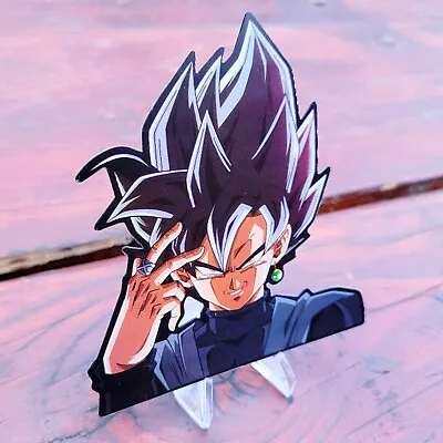 Goku Black Super Saiyan Rose Anime 3D Lenticular Motion Car Sticker Decal Peeker • $9.99