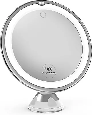 10X LED Lighted Portable Makeup Mirror Magnifying With Locking Suction Cup USA • $14.99