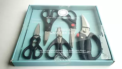 Martha Stewart Collection 5 Piece Shears Set Poultry Herbs Bent Two Kitchen New • $34.29
