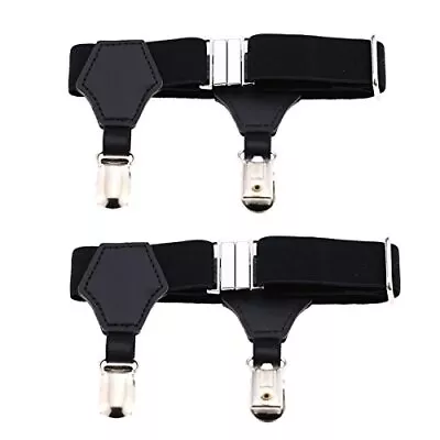 2pcs Adjustable Sock Garters Metal Clips Sock Suspenders Holders For Cotton A... • $17.24