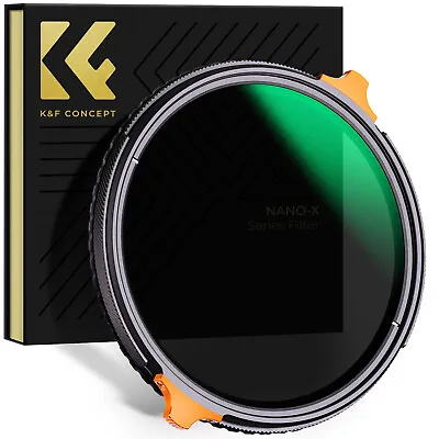 K&F Concept 2 In 1 Variable ND4-64 + CPL Filter 37/40/52/55/58/62/67/72/77/82mm • $153.99
