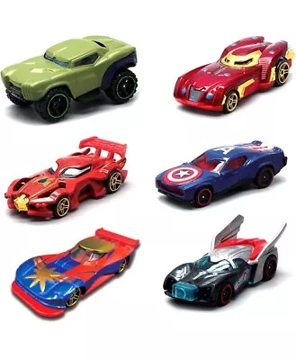 6PCS Spider Man Car Avengers Marvel Alloy Car Toys Gift For Fan Kids Ages 4 + • £9.95