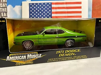 1:18 Ertl American Muscle 1971 Dodge Demon Sassy Grass Green • $69.99