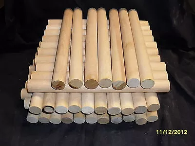10 Solid Wood Dowels 1in Diameter X 11in Music Rhythm Sticks Children Crafts   • $9.99