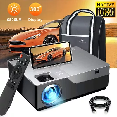 $100.29 • Buy VANKYO V600 6500 Lux Native 1080P HD Projector Home Theatre Cinema 300  Display