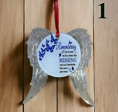 Memorial  Angel Wing Ornament • $10