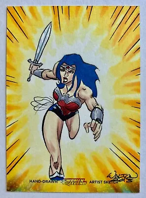 DC COMICS THE WOMEN OF LEGEND - SKETCH Of Wonder Woman By TRAVIS WALTON SC • $59.99