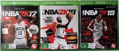 NBA 2K17 2K18 And NBA 2K19 Microsoft Xbox One  • $34.95