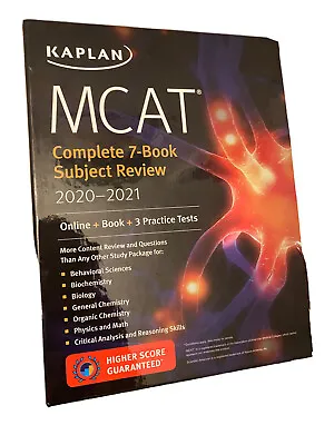 $39 • Buy Kaplan MCAT Complete 7-Book Subject Review 2020-2021 (Online+Book+Practice Test)