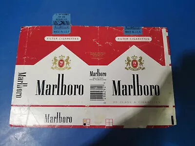 Opened Empty Cigarette Soft Pack--84 Mm-USA-Marlboro • $1.40