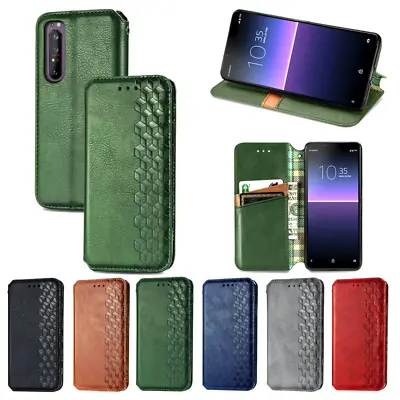 $12.49 • Buy For Sony Xperia 5 II 10 II 1 II Leather Wallet Card Magnetic Stand Case Cover