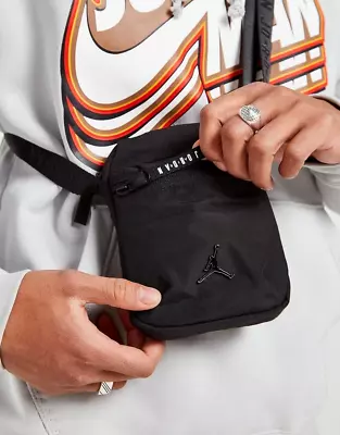 Nike Bag Jordan Jumpman Black Metal Logo Air Cross Airborne Pack Festival Pouch  • £22.98