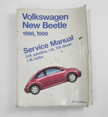 Official Bentley Repair Service Manual Book 1998 1999 VW New Beetle 2.0 1.8T TDI • $43.99