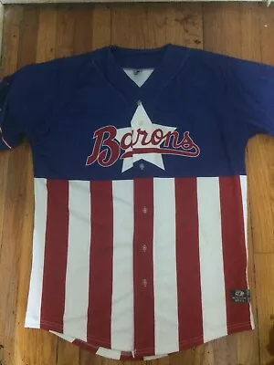 Birmingham Barons Captain America Game Used #6 USA Jersey Sz 48 Marvel MILB  • $107.11