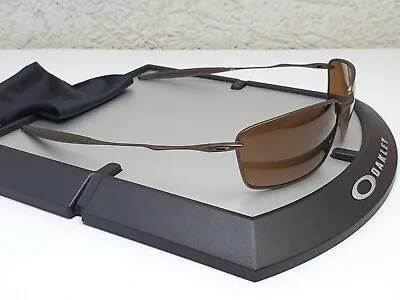 Oakley Square Whisker Frame Brown Sunglasses - Lens Dark Bronze • £140.83