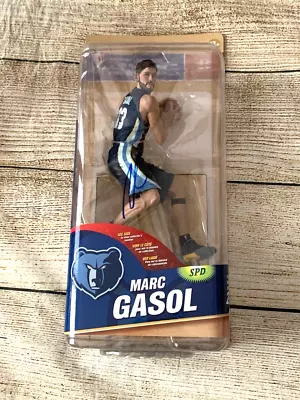 MARC GASOL Signed NBA SERIES 28  MCFARLANE ROOKIE FIGURE GRIZZLIES Blue Jersey • $119.99