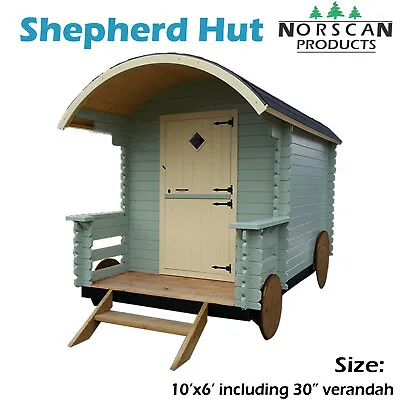 Shepherds Hut Glamping Log Cabin • £2199