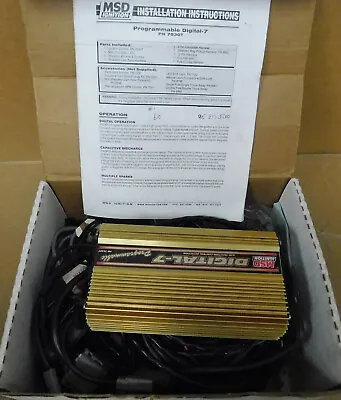 MSD 7530T Digital-7 Plus CD Ignition Box Digital W/Limiter3 Stage Retard535V • $719.99