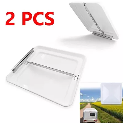 2pcs L 14  RV Skylight Roof Car Caravan Vent Lid Cover Exhaust Fan Camper Hatch • $77