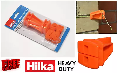 £6.60 • Buy Hilka 18m Brick Line & Corner Block Set Plastic Guide Blocks -  HEAVY DUTY 