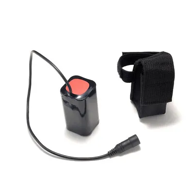 Rechargeable Battery Pack 8.4V 6400 MAh & Pouch Bicycle Bike Cycle Light • £13.19