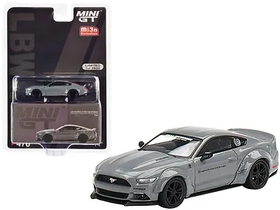 MINI GT Ford Mustang GT Gray LB-Works Metal Die-cast Car Model Toy 1/64 • $15.99