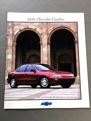 1998 Chevrolet Cavalier 34-page Car Sales Brochure Catalog - Convertible Z24 RS • $10.36