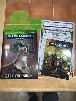 £4 • Buy Warhammer 40k Dark Vengeance Rules And Blast Markers Games Workshop