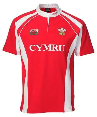 Kids Welsh Rugby Top Wales Rugby Shirt Red HAKA 6 Nations Boys Girls Youth • £14.99