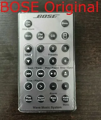 $13.80 • Buy 100% Genuine Bose Wave Music System Remote Control AWRCC1 AWRCC2 Radio/cd USA NY