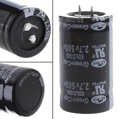 Reliable 2 7V 500F Car Super Capacitor Improved Audio And Battery Life • £7.73