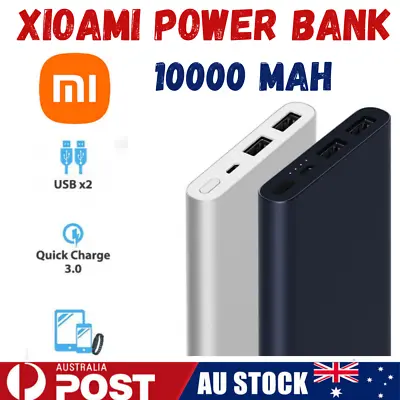 $19.80 • Buy Xiaomi Mi Portable Power Bank 10000mAh Dual USB Input USB For IPhone Samsung AU