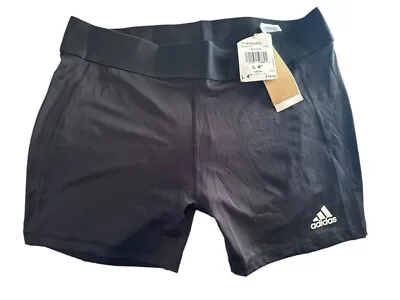 Black Adidas Women's Techfit Volleyball Shorts Size Large 4”  NWT • $20