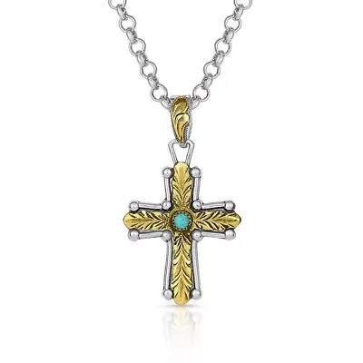 Montana Silversmiths At The Center Of Faith Cross Necklace • $85