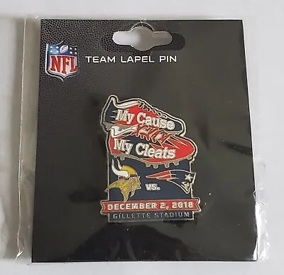 Vintage New England Patriots 2018 Lapel Pin Button Minnesota Vikings NFL Rare • $18.74
