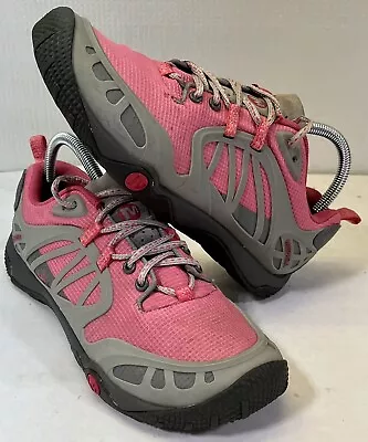 Merrell Women’s Proterra Vim Sport J57256 Gray/Pink Hiking Shoes Sz 8.5 • $16.95