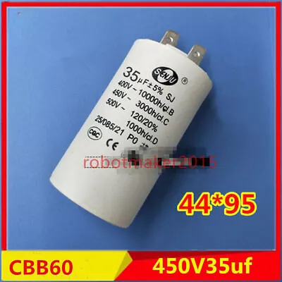 CBB60 25/30/35/40/50UF/60UF/70UF/100UF 450VAC 450V Capacitor  400V 500V • $17.74