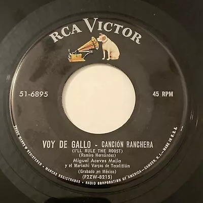 Miguel Aceves Mejia Voy De Gallo Vinyl Record Mariachi Vargas De Tecalitlan 50s • $24.99