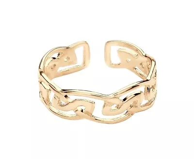 9ct Yellow Gold On Silver Celtic Toe Ring - Adjustable • £10.95