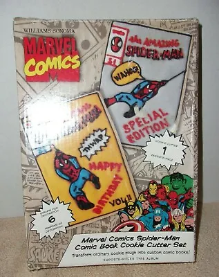 Williams Sonoma Marvel Spider-man Spiderman Comic Book Cookie Cutter Set • $18.99