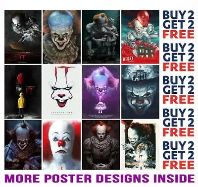 It Pennywise Poster Art Print A4 A3 Size Buy 2 Get Any 2 Free • £6.97