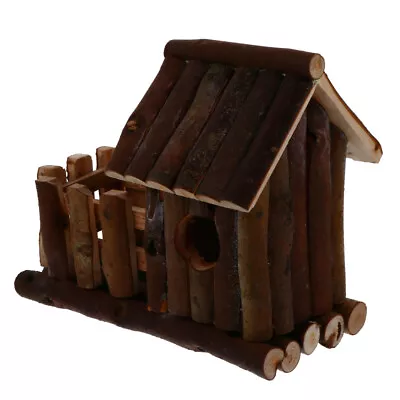 Gerbil Hideout Rat House Wooden Hamster Toys Hamster Exercise Play Toys • £22.98