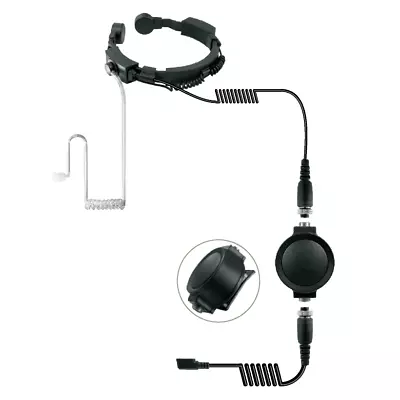 Tactical Heavy Duty Throat Microphone For Motorola Talk About Cobra 2.5 Mm Pin • $29.99