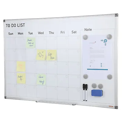 VEVOR Magnetic Whiteboard Dry Erase Board 36  X 24  Wall Mounted For Office • $35.99