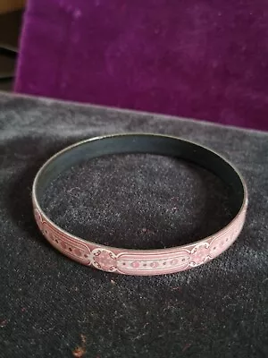 Lovely Michaela Frey Pink Enameled Bracelet From Austria • £12