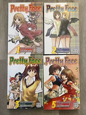 Lot Of 4 PRETTY FACE English Manga Vol 1-3&5 Yasuhiro Kano Yaoi Viz Shonen Jump • $15