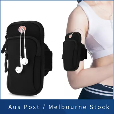 $7.95 • Buy Running Phone Arm Band Gym Fitness Cell Phone Bag Key Holder For IPhone X 8 7