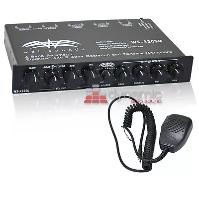 Wet Sounds WS-420 SQ Marine Multi Zone 4 Band Parametric Equalizer Boat *OB* • $369.95