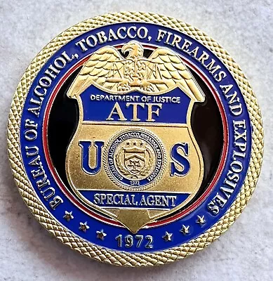 DEPT OF ALCOHOL TOBACCO FIREARMS  (ATF) Special Agent Challenge Coin Police • $14.44